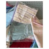 Collection of Assorted Vintage Fabric Swatches and Textiles