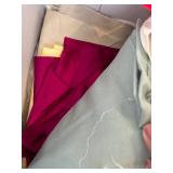 Collection of Assorted Vintage Fabric Swatches and Textiles