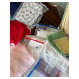 Assorted Fabric Bundle with Various Patterns and Textures