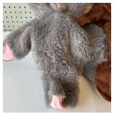 Collection of Vintage Plush Unstuffed Animal Toys