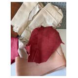Mixed Lot of Assorted Leather Scraps