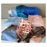 Collection of Assorted Fabric Remnants and Pieces