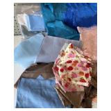 Collection of Assorted Fabric Remnants and Pieces