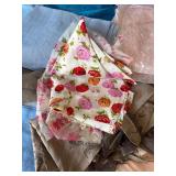 Collection of Assorted Fabric Remnants and Pieces