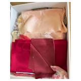 Collection of Assorted Fabric Remnants and Pieces