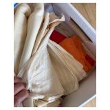 Collection of Assorted Fabric Remnants and Pieces