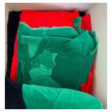 Assorted Velvet Fabric Scraps Collection in Various Colors