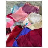 Assorted Textile Fabric Remnants and Sample Collection