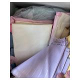 Assorted Textile Fabric Remnants and Sample Collection