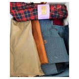 Assorted Textile Fabric Remnants and Sample Collection