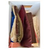 Assorted Textile Fabric Remnants and Sample Collection
