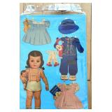 Collection of Vintage Paper Doll Cutouts and Costumes 21 Sheets