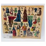 Collection of Vintage Paper Doll Cutouts and Costumes 21 Sheets