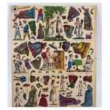 Collection of Vintage Paper Doll Cutouts and Costumes 21 Sheets