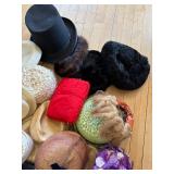 Collection of Vintage Hats and Accessories