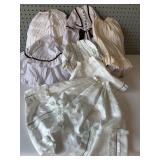 Collection of Vintage Doll Dresses with Lace and Ribbon Details