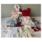 Collection of Vintage Handmade Doll Clothing and Accessories