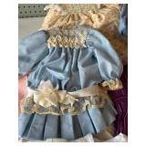 Collection of Vintage Handmade Doll Clothing and Accessories