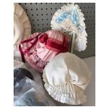 Collection of Vintage Doll Hats and Accessories