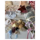 Collection of Vintage Doll Hats and Accessories