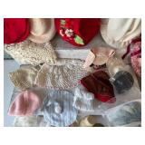 Collection of Vintage Doll Hats and Accessories