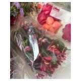 Assorted Collection of Artificial Floral Arrangements and Craft Flowers