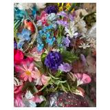 Assorted Collection of Artificial Floral Arrangements and Craft Flowers