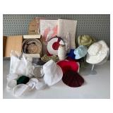 Vintage Hat Making Supplies Collection with 1880