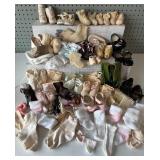 Collection of Vintage Doll, Â Baby and Toddler Shoes and Booties