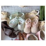 Collection of Vintage Doll, Â Baby and Toddler Shoes and Booties