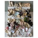 Collection of Vintage Doll, Â Baby and Toddler Shoes and Booties