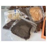 Collection of Vintage Wig Hair Pieces in Various Colors