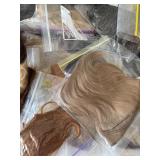 Collection of Hair Wigs in Assorted Colors including Human Hair