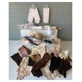 Collection of Vintage Gloves and Parasol Accessories
