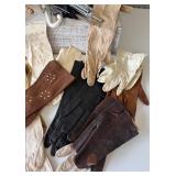 Collection of Vintage Gloves and Parasol Accessories
