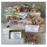 Collection of Vintage Wooden Spools with Silk and Thread