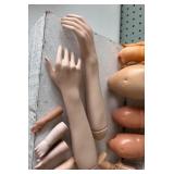 Collection of Mixed Doll Parts for Restoration or Art Projects