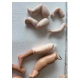 Collection of Mixed Doll Parts for Restoration or Art Projects