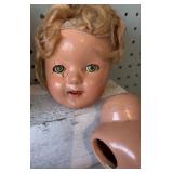 Vintage Collection of Mixed Composition Dolls and Doll Parts