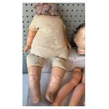 Vintage Collection of Mixed Composition Dolls and Doll Parts