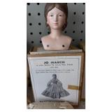 Collection of Vintage Porcelain Doll Kits Including Little Women Characters