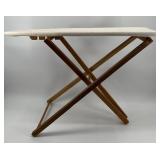 Vintage Wooden Baby High Chair and Potty Chair with Ironing Board