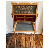 Vintage Paris Mfg Co. School Table and Chalkboard Desk Set