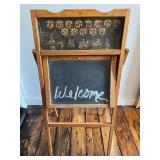 Vintage Paris Mfg Co. School Table and Chalkboard Desk Set