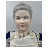 Elegant Collection of 6 Victorian Porcelain Dolls with Period Attire