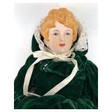 Elegant Collection of 6 Victorian Porcelain Dolls with Period Attire