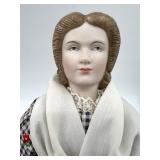 Elegant Collection of 6 Victorian Porcelain Dolls with Period Attire