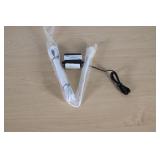 Clock Audio C 8SW Suspended Hypercardioid Mini Shotgun Microphone, White / With Phantom Power Supply / MSRP: $50