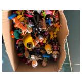 Box of action figures