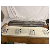 Leather and Metal Shoe Storage Rack and Bench - White and Black